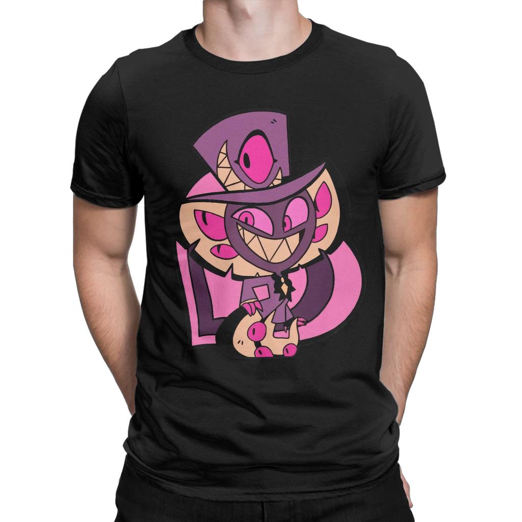 Lustiges Sir Pentious Hazbins Hotels T-Shirt für Herren Rundhals Baumwoll-T-Shirt Kurzarm T-Shirt Geschenkidee Oberteile