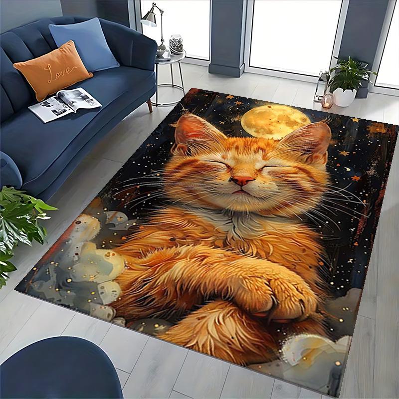 1pc Holiday Gift! Cute Cat Pattern Office Chair Cushion - Non-Slip Rug, Suitable for Offices, Home Décor, Living Rooms, Bedrooms, Game Rooms, All Year