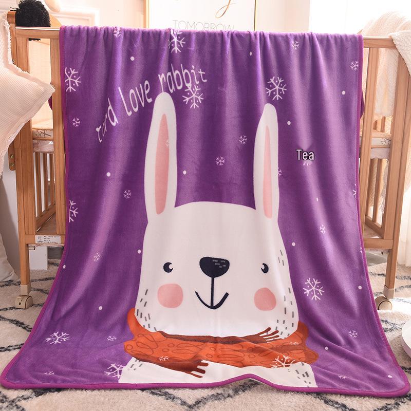 Coral Fleece Baby Blanket: Single-Layer Flannel, Ideal Gift & Cover for Children