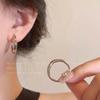 S925 Silver Needle Statement Hoop Earrings - Elegant, Versatile, Lightweight, Simple Luxury for Women