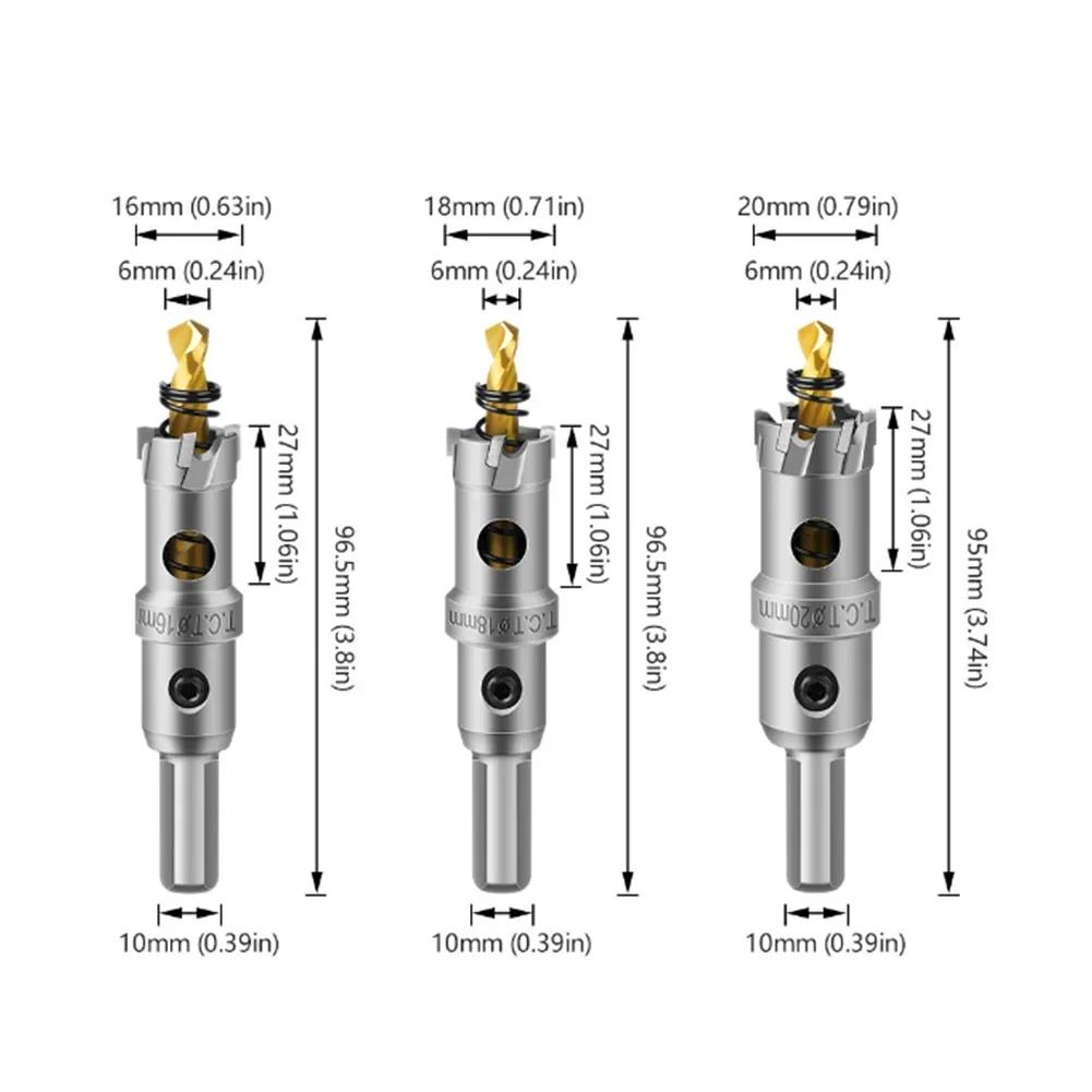 6PCS Serrated Hole Opener Drilling Tool Aluminum Plate Iron Plate Drill Bit 16-35mm Hole Punching Tool Reamer Drill Bit