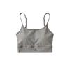 Spicy Girl Yoga Tank: Women's Fitness Sports Bra with Gathered Back - Versatile Camisole for Running, Yoga, and Outerwear.