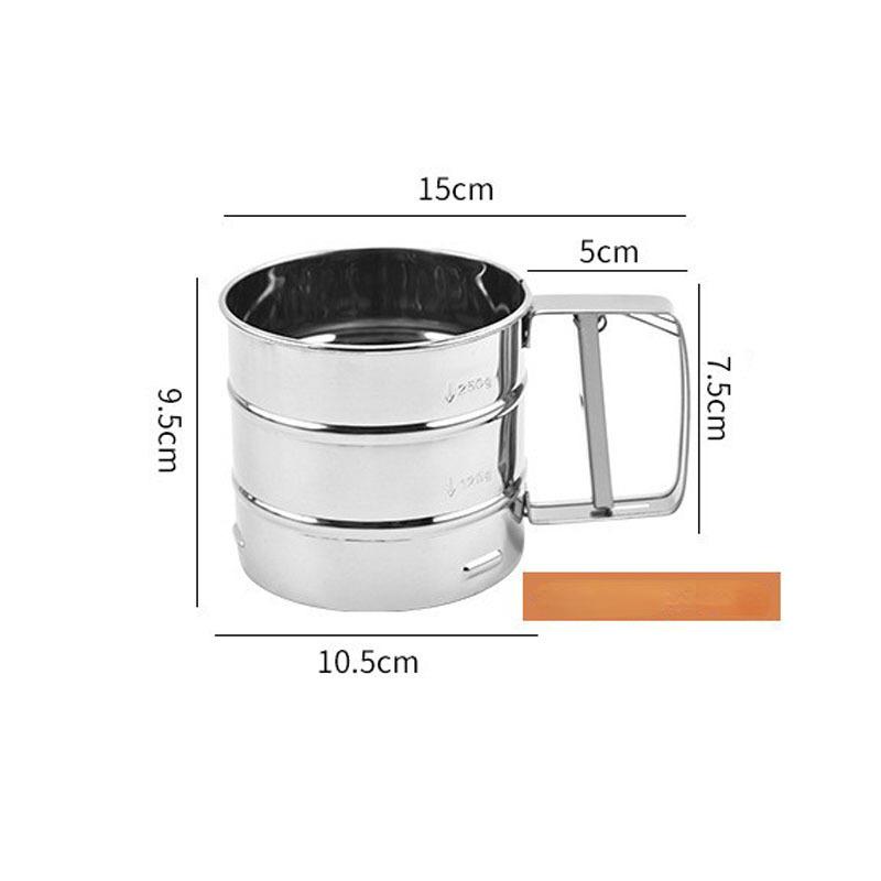 

Новый просеиватель муки, ручной фильтр для муки, бытовое сито для разрыхлителя, сито для порошка, инструменты для выпечки, сито-чашка