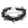 Angel Wings Gothic Lace Rivet Choker Necklace, Lolita Cyberpunk Retro Clavicle Jewelry Accessories for Women