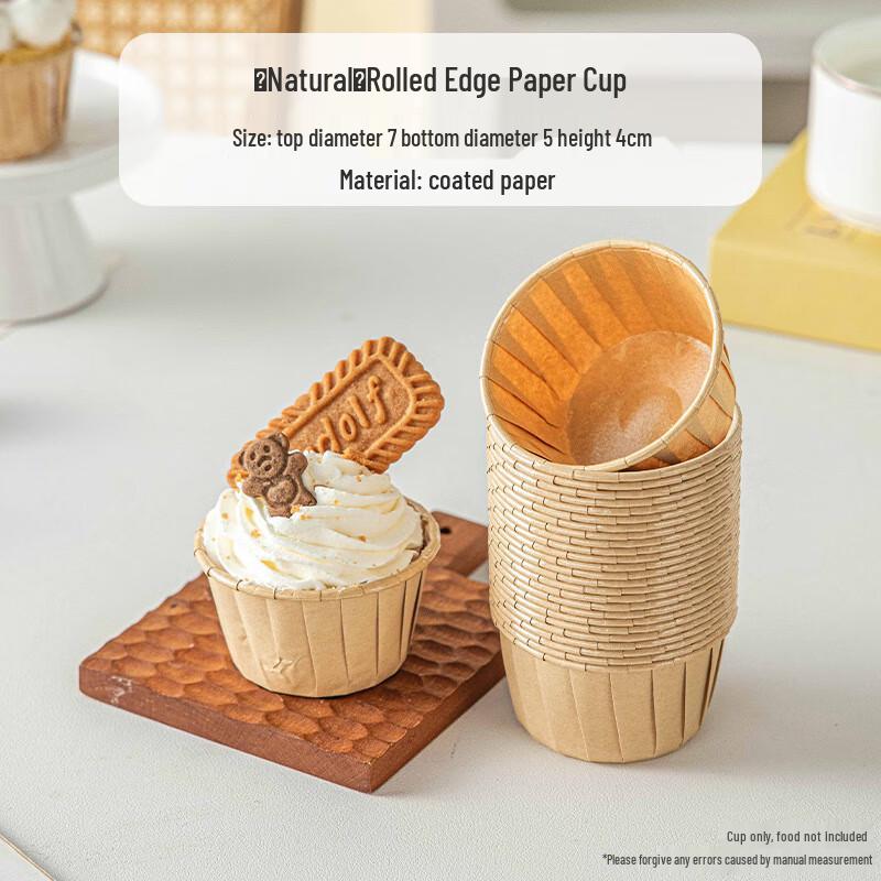 Meidi 7cm Rolled Rim Baking Paper Cups, 150 Count
