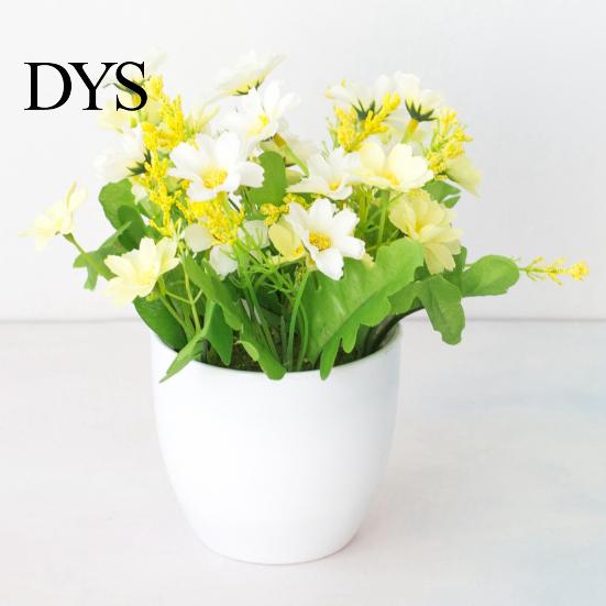 Simulated Plant Flower Simulation Bonsai Aster Office Desktop Decor Plastic Colorful Fresh Imitation Potted for Parties Plants