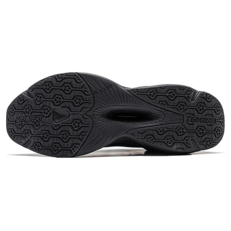 Li Ning Amorti Doux Résistant à l'Abrasion Léger Basse Tige Chaussures Décontractées Homme Noir AGLU009-1