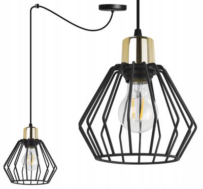 Pendant Lamp, Ceiling Chandelier, Wire, LED Lampshade