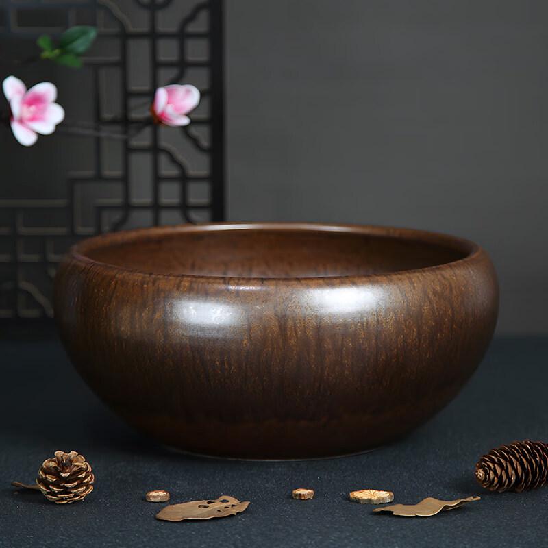 Three Wolves Farm Ceramic Bonsai & Water Lily Pot