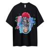 Demon Slayer Tshirt Mens Pure Cotton Casual  Round Neck Tshirt Short Sleeve Clothing Summer Sports Casual Short Sleeve Top
