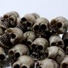 Synthetic Resin Skull Ornaments Halloweens Tabletop Decoration Set with Skeleton Figures