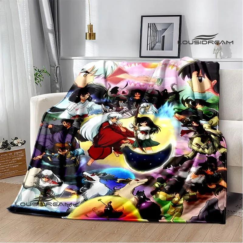 3D Inuyasha Cartoon Printed blankets Picnic blanket Warm Flannel blankets Home bed linings blankets for beds Birthday Gift