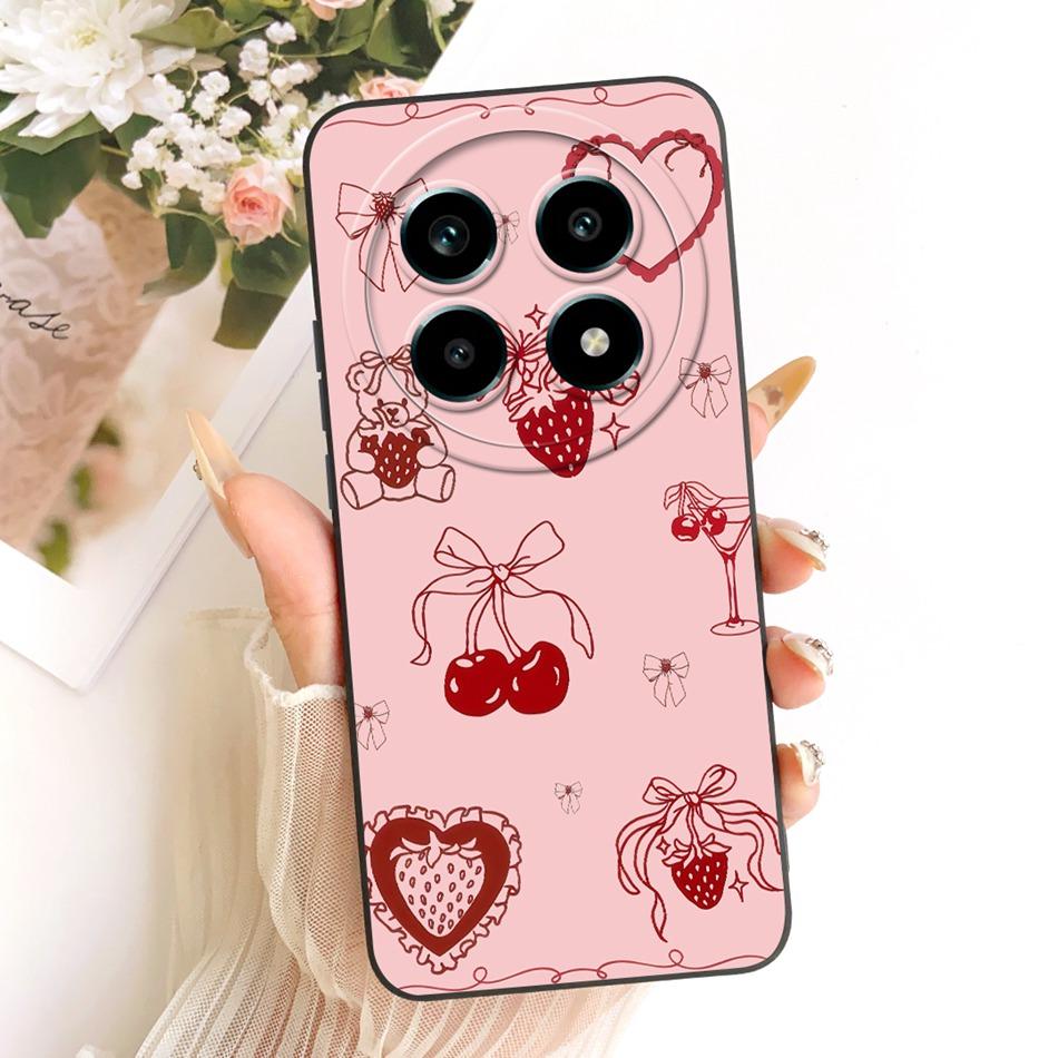 For Realme 13 Pro 13Pro+ Cute Cat Flower Cartoon Phone Case For Realme 13Pro Plus 5G Shockproof Soft Silicone Covers Bumpers
