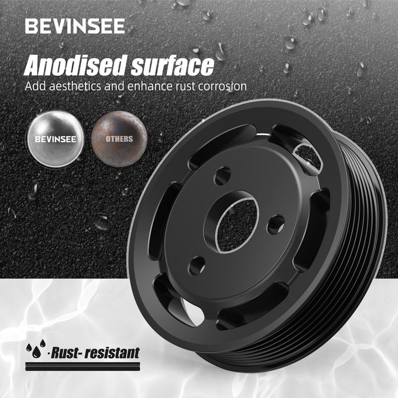 For BMW N54 Heavy Duty Power Steering Pulley, for BMW E90 E91 E92 E93 E82 E88 335i 335xi 135i, Replace for 32427553955