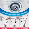 [1 Stück Stahl-Abflussspirale] 1 Stück Verbesserte Flexible Stahl-Abflussspirale mit Nylonbeschichtung | Bruchfester Haar-Verstopfungsentferner für Küchen- & Badezimmerspülen