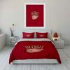 Detroit Logo Red Bedding Set Bedding Duvet Cover Set Duvet Cover Pillowcases  (1 * Duvet Cover 2 * Pillowcases, Without Duvet Insert)