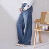 ConverSe Women S Vintage Medium Blue Wide Denim pantS Wcj432 Uha