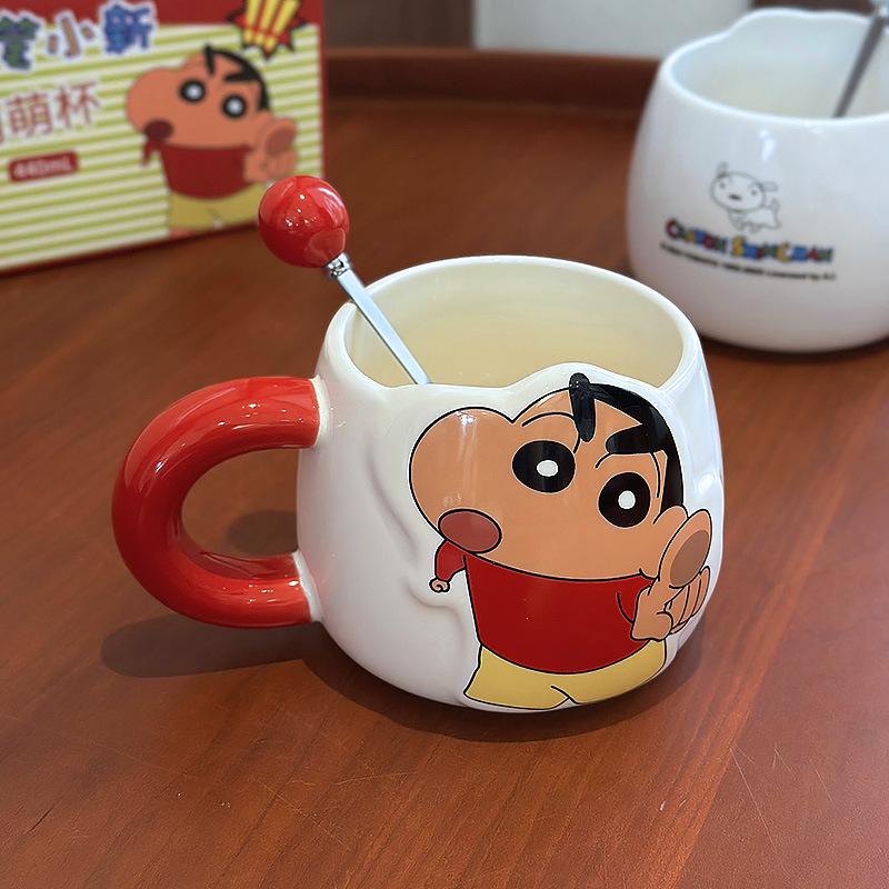Crayon Xiaoxin Ceramic Mug Girls Children's Water Cup Home Breakfast Cup Office Coffee Mug Souvenir