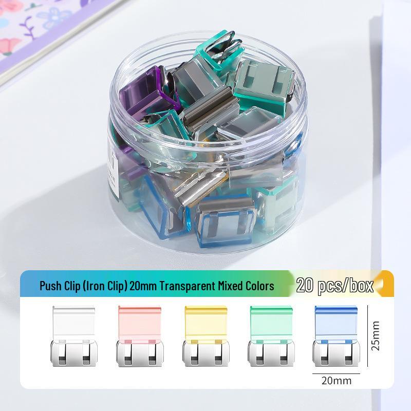 Creative Smooth Metal Book Binding Corner Clip Organizer