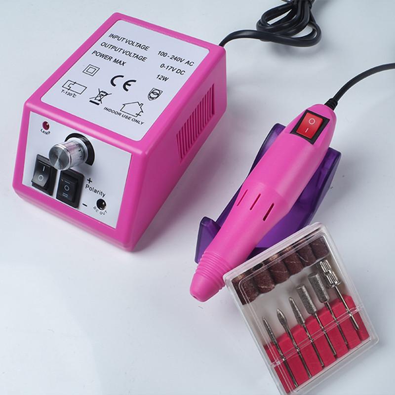 12W vrtačka na nehty Elektrický stroj na manikúru 20000 ot./min. Pilník na nehty se strojem na manikúru a pedikúru Speed Nástroje na nehty