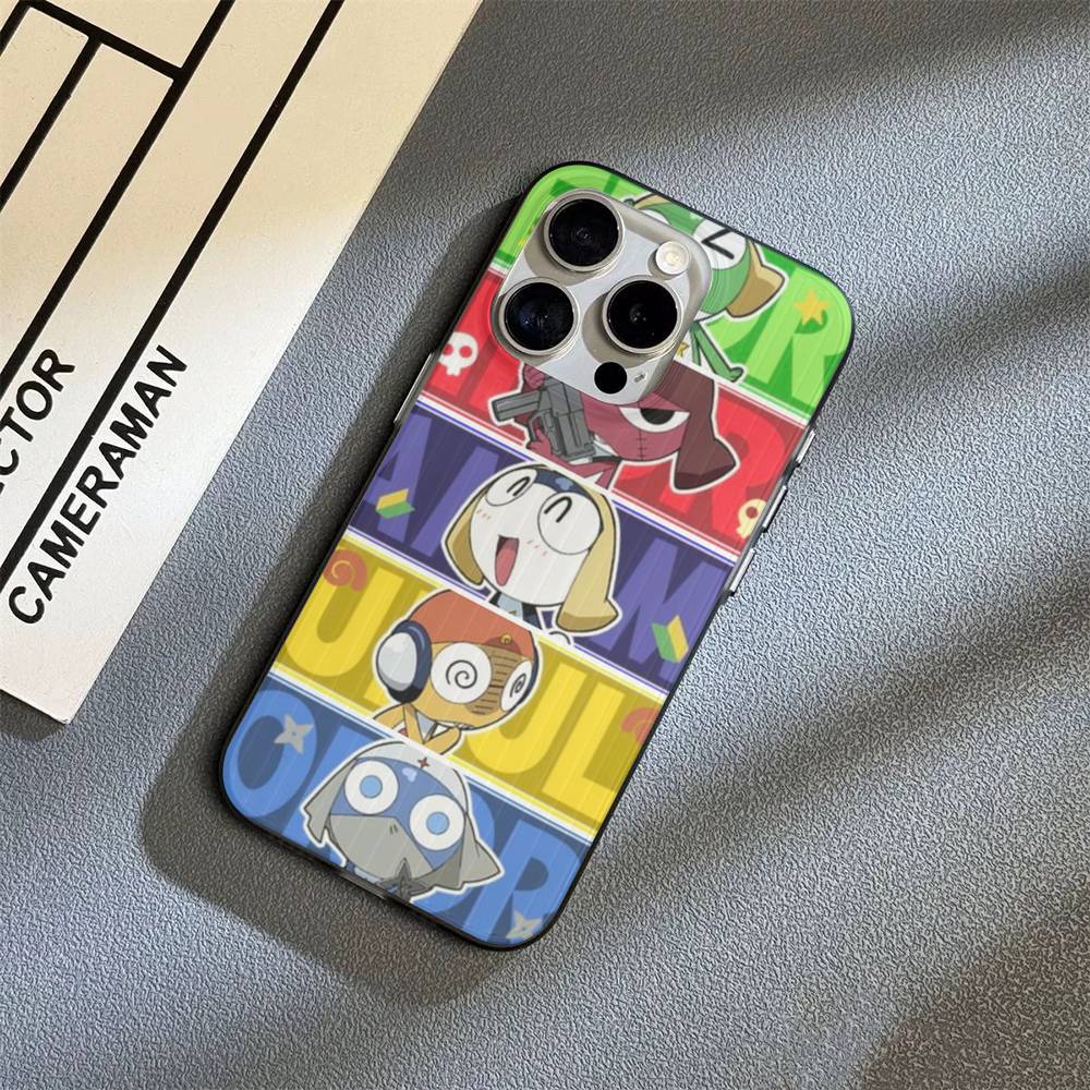 Keroro Frog Cool Gunsou Sergeant Phone Case For IPhone 17 16 15 14 Plus 11 12 13 Pro Max Shockproof Protection Soft Back Cover