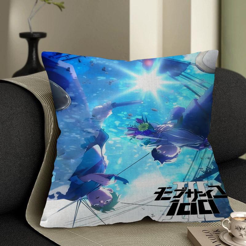 Mob Psycho 100 Personalisierte Kissenstaubabdeckung Schlafzimmer Kinder Party Dekoration Kissenbezug Geburtstag Kindergeschenk