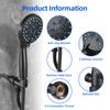 High Pressure Shower Head 7-mode Handheld Shower Head Anti-clog Nozzles Showerhead with 62-inch