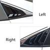 For Honda 10Th Gen Civic 2016- Rear Side Window Louver Decorate Cover Rear Air Vent Window Louvers Blinds Covers Auto Accessories (For 10Th Gen Civic