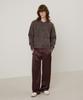 LMOOD Satin Wide Slacks Brown