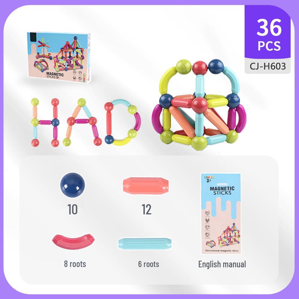 Dynamic Magnetic Building Blocks - Educational & Interlocking Play Set