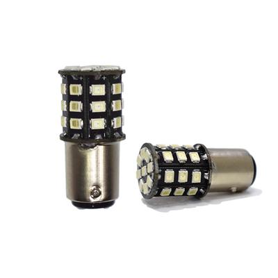 Jeden pár (2 kusy) vysoce výkonné červené 1156 706 P21W BA15s S25 33-SMD-2835 LED žárovky pro koncová brzdová světla