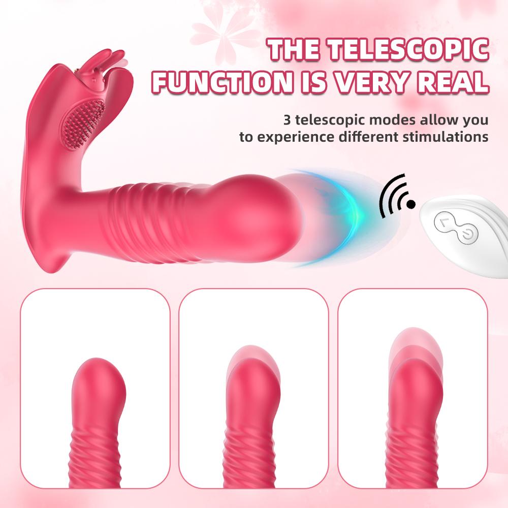 Thrusting Vibrator for Women APP Rotating Telescopic Dildo Remote Control G Spot Massage Clitoris Stimulator Sex Toy for Women