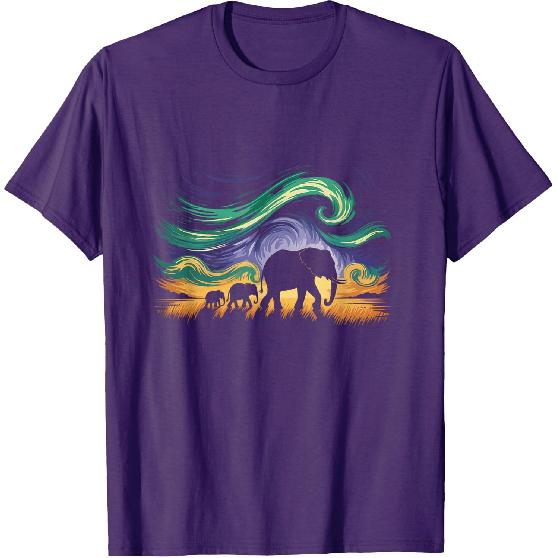 Charmantes Elefanten Modern Art Illustration T-Shirt