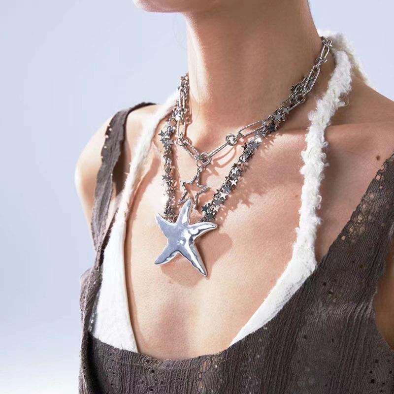 Temperament Niche Collarbone Chain Korean Student Simple Starfish Jewelry