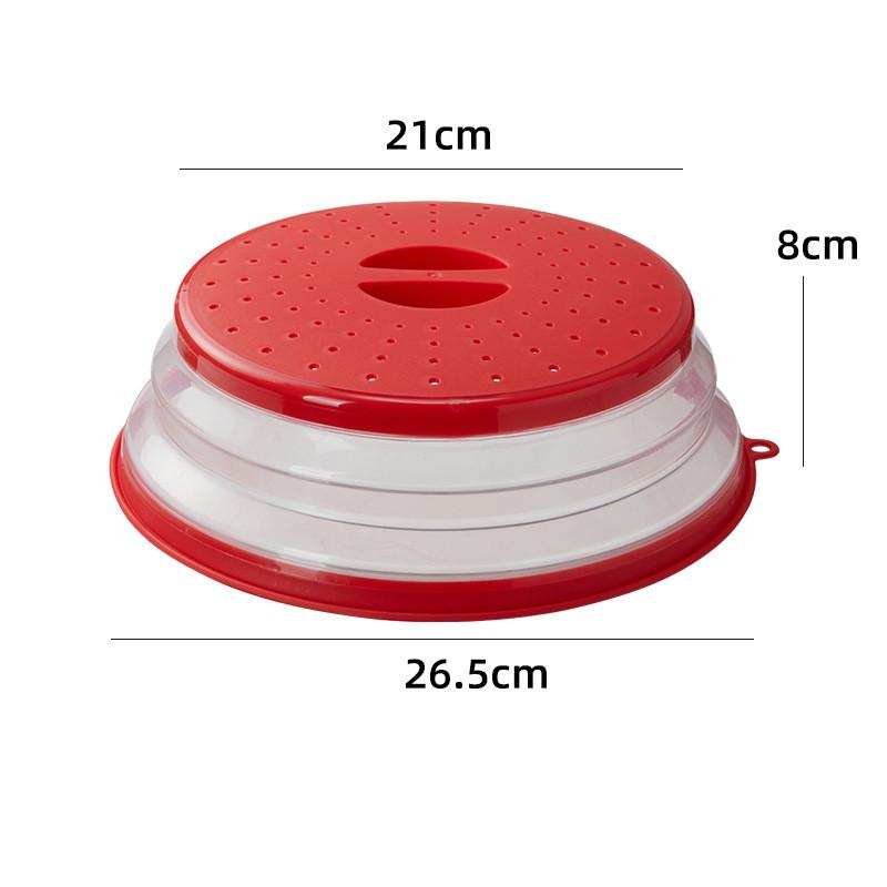 

Multifunctional Silicone Microwave Heating Cover With Hooks For Easy Cooking And Storage
