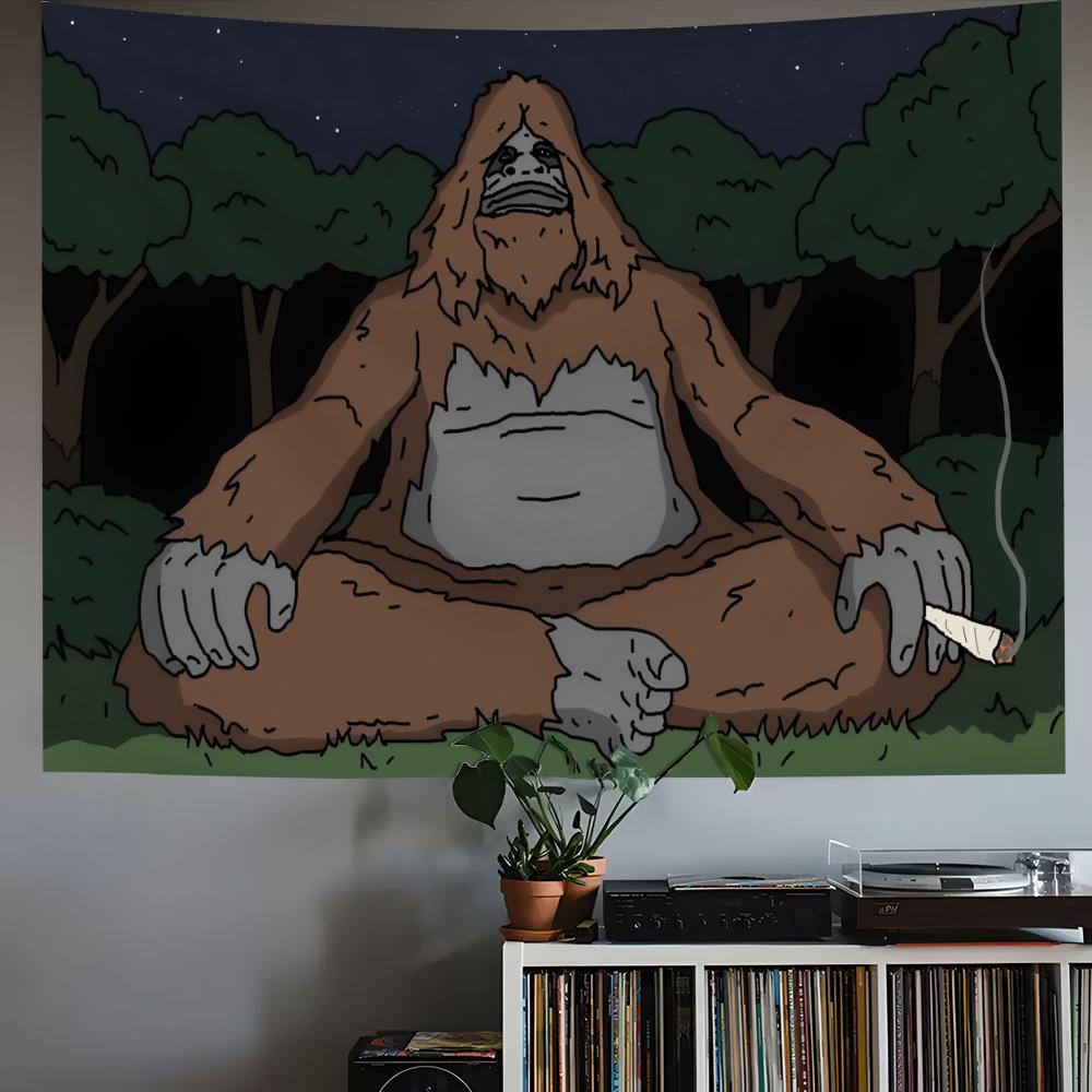 The BBig Lez SShowS Tapestry House Bedroom Living Bar Garden Microfiber Decoration Background Art Custom Banner