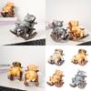 Rocking Chair Cats Dog Desk Miniature Ornament for Living Room and Bedroom Resins Animal Figurine for Artistic Touch