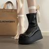 Platform Chunky Style Women Ankle Boots Fashion Autumn Winter Ladies Thick Bottom Short Booties