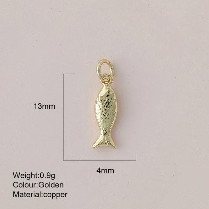 Eco-friendly Colored Enamel Fish DIY Charms Jewelry Making Accessories for Earrings Bracelet Necklace Craft
