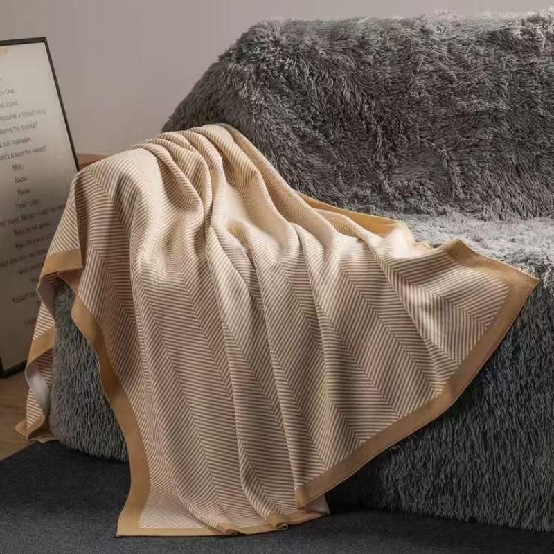 Nordic Ins Style Knitted Blanket Casual Sofa Cover Blanket Plane Office Nap Camping Leisure Soft Shawl Blanket Small Bed Cover