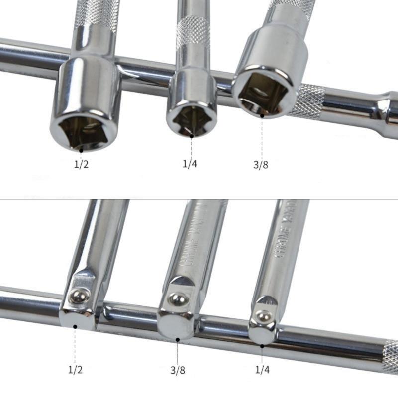 Reliable Socket Extension Set Efficient Steel Extension Bar Set Multiple Size for Vehicle Maintenance Furniture Assembly
