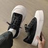 Board shoes men's shoes spring and autumn new retro denim breathable low-top thick-soled heightening men's sports and leisure trendy shoes