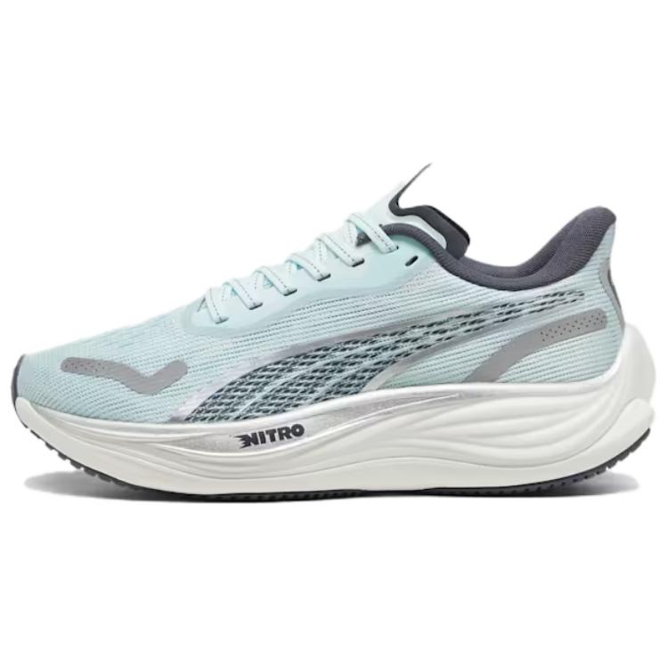 

Puma Velocity Nitro 3 Удобные Легкие Нескользящие Прочные Кроссовки для Бега с Низким Верхом Женские кроссовки Синий Серый 377749-12 37