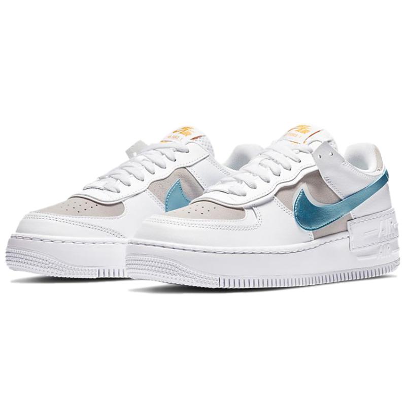 Nike Air Force 1 Low Shadow White Vast Grey Glacier Ice Women's Sneakers DA4286-100
