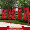 Outdoor Wedding Ceremony Arch & Welcome Sign Decor with Carpet & Column Arrangement