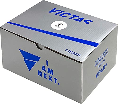 Victas VP40+ Table Tennis Training Balls, 5 Dozen, 15500