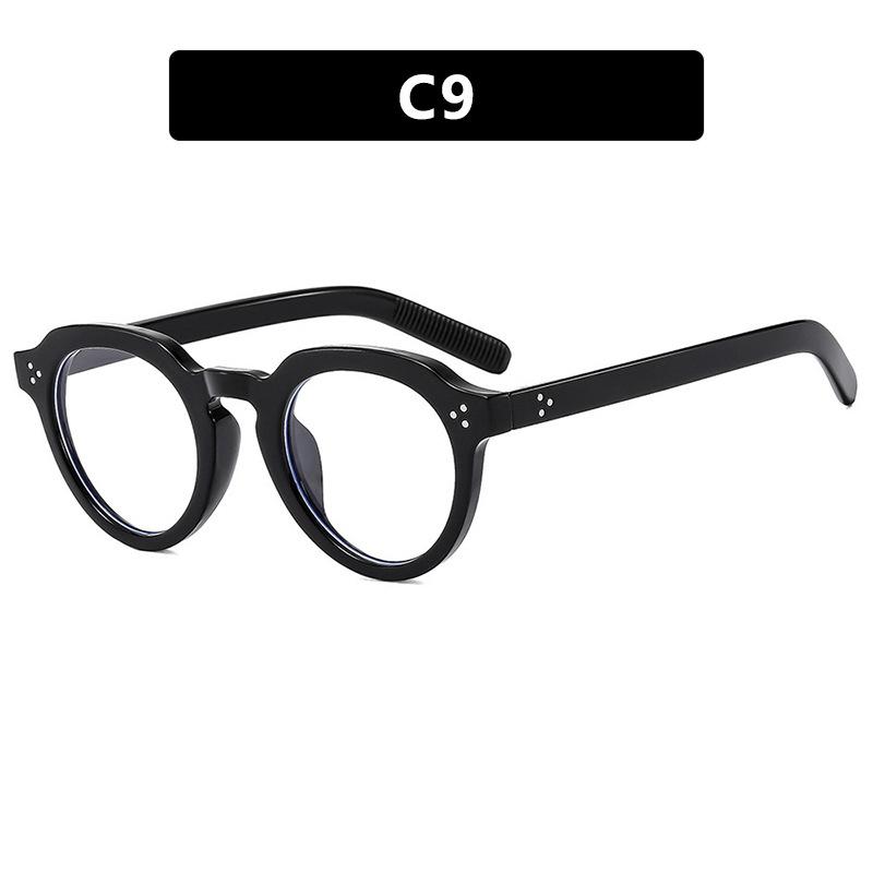 

Vintage Classic Rivet Irregular Round Sunglasses Women For Men Luxury Brand Designer Punk Popular Sun Glasses Uv400 Shades