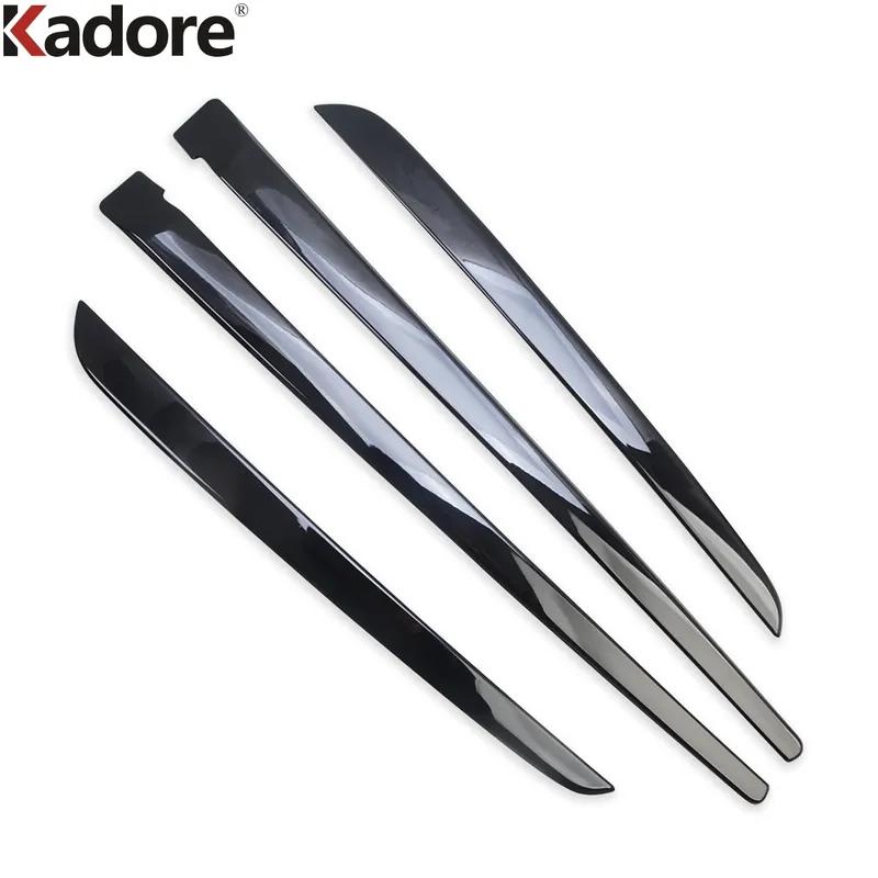 For Honda HR-V Vezel    2024 Black Car Ide Inner Door Panel Cover Trim Molding Strip Interior Accessories