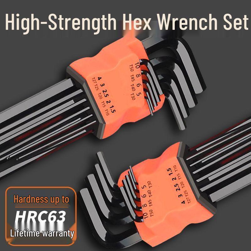 S2 Alloy Hex Wrench Set - Six-Point Torx Star Screwdrivers