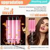 [British] Three-tube curling iron is heated quickly at two temperatures, and the wave lady portable shaper is full of waves.